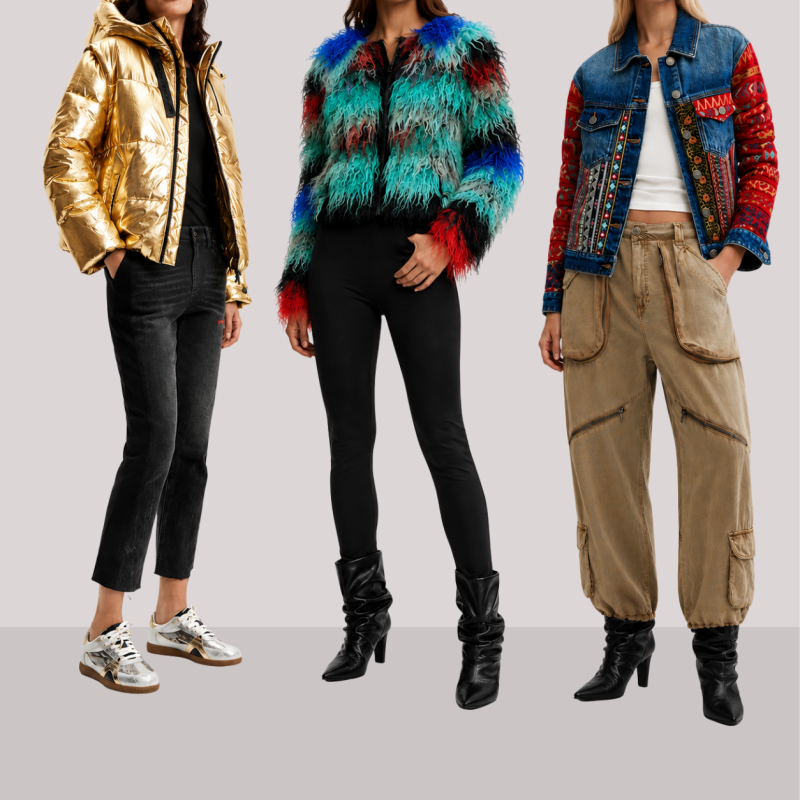 Kurtki Desigual Mix - Outlet